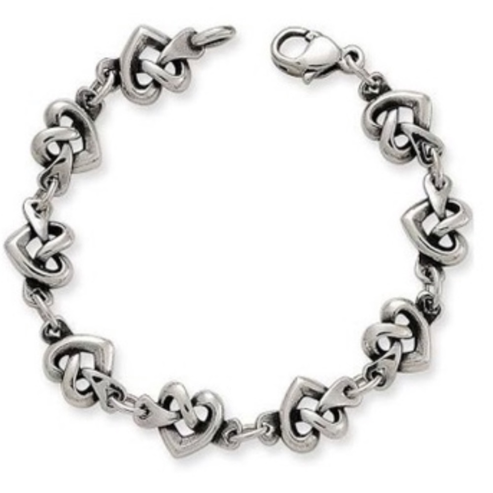 James Avery Sterling Silver Heart Knot Bracelet